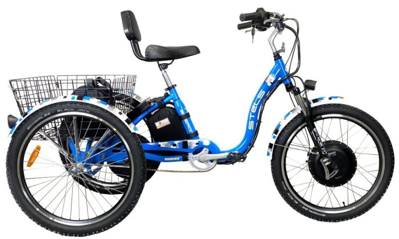 Электровелосипед трехколесный Horza Stels Trike 24 2000W 48V/30Ah полный привод Электровелосипед трехколесный Horza Stels Trike 24 2000W 48V/30Ah полный привод
